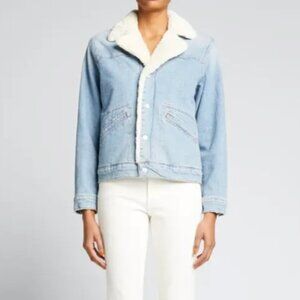LIKE NEW | MOTHER  | the off-the-grid sherpa bomber jacket | Large